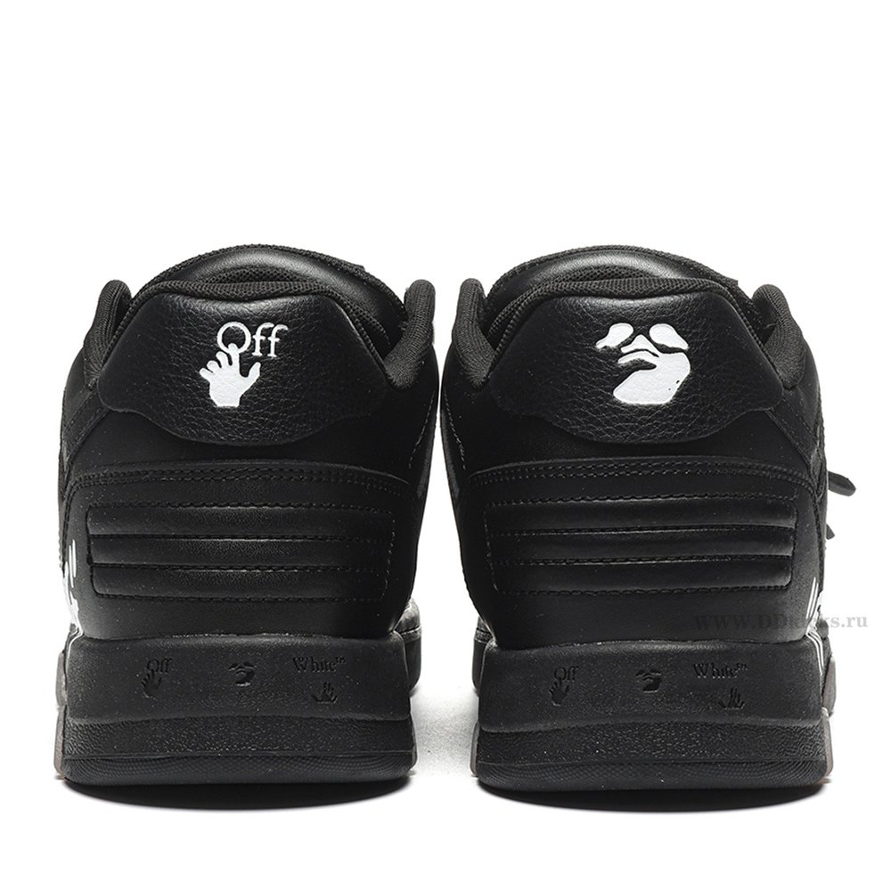 DD OFF-WHITE Out Of Office OOO "For Walking" Low Tops Black White