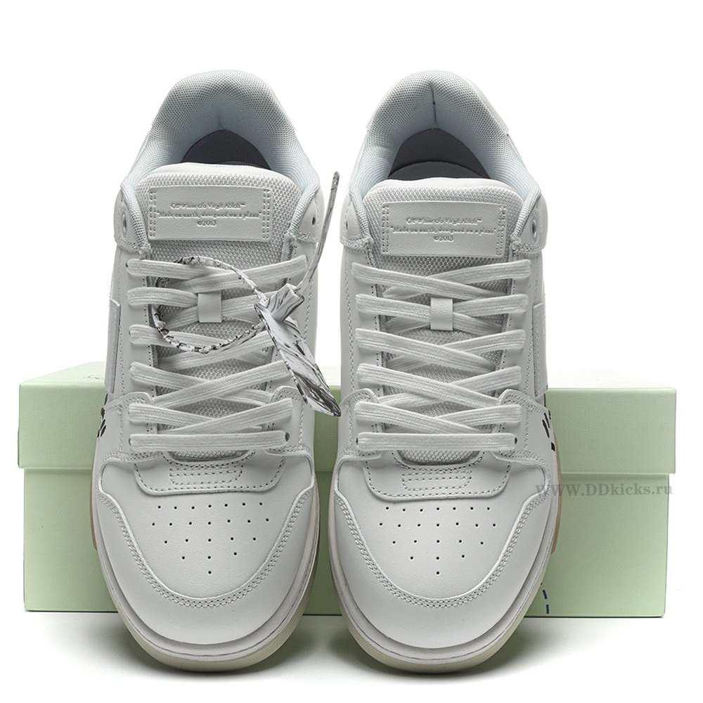 DD OFF-WHITE Out Of Office OOO Low Tops For Walking White Black