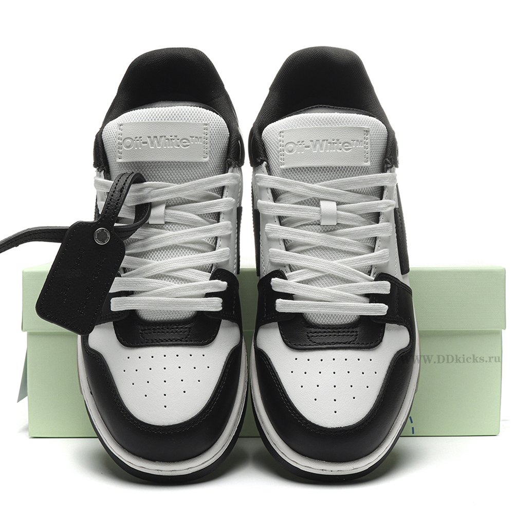 DD OFF-WHITE Out Of Office OOO Low Tops White Black White