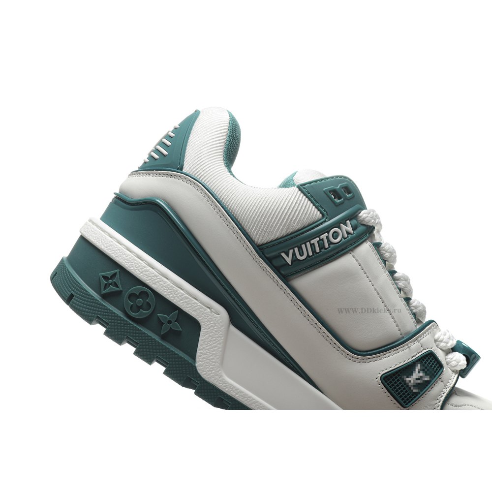 DD Lou1s Vu1tton LV Trainer Maxi Sneaker White Green