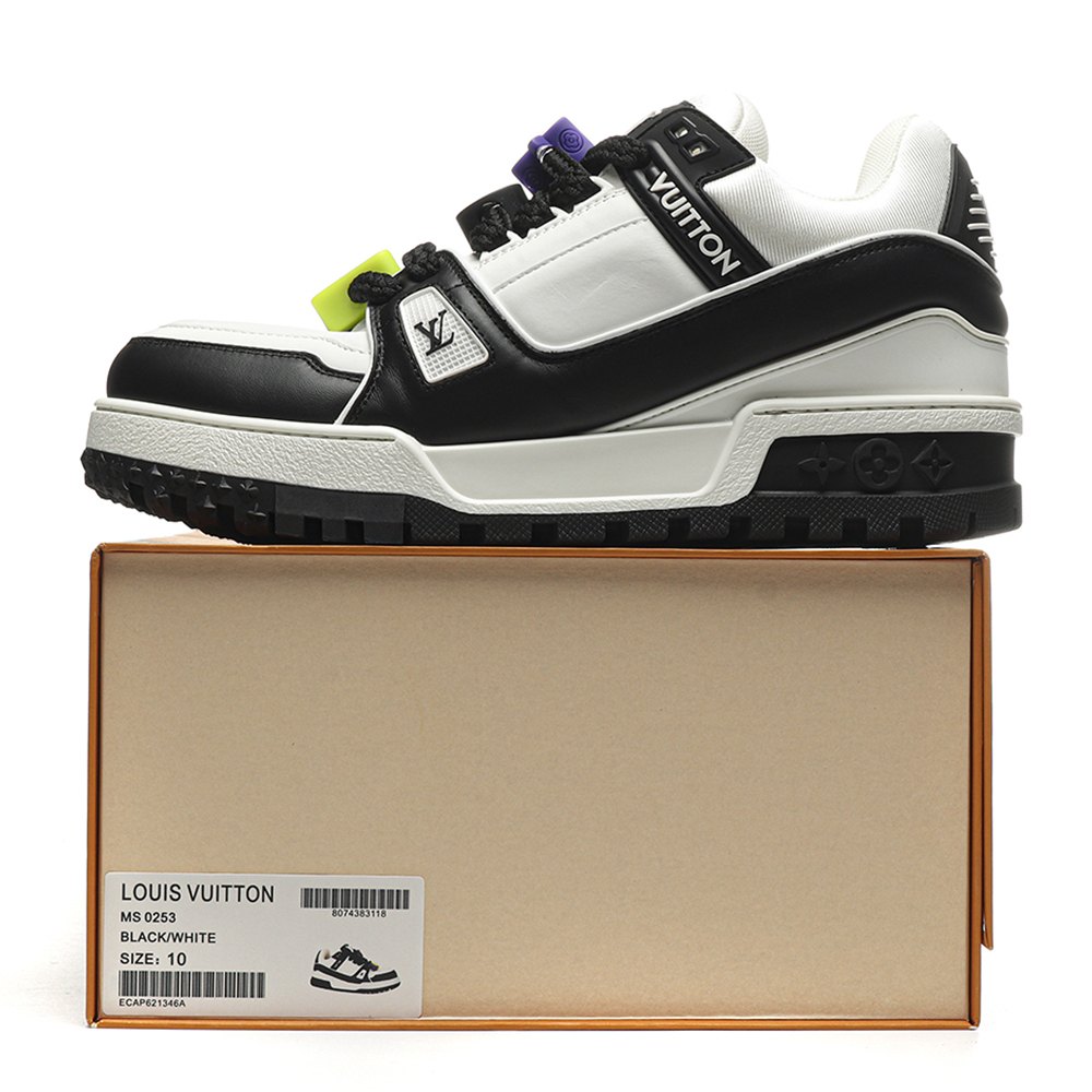 DD Lou1s Vu1tton Trainer Maxi White Black
