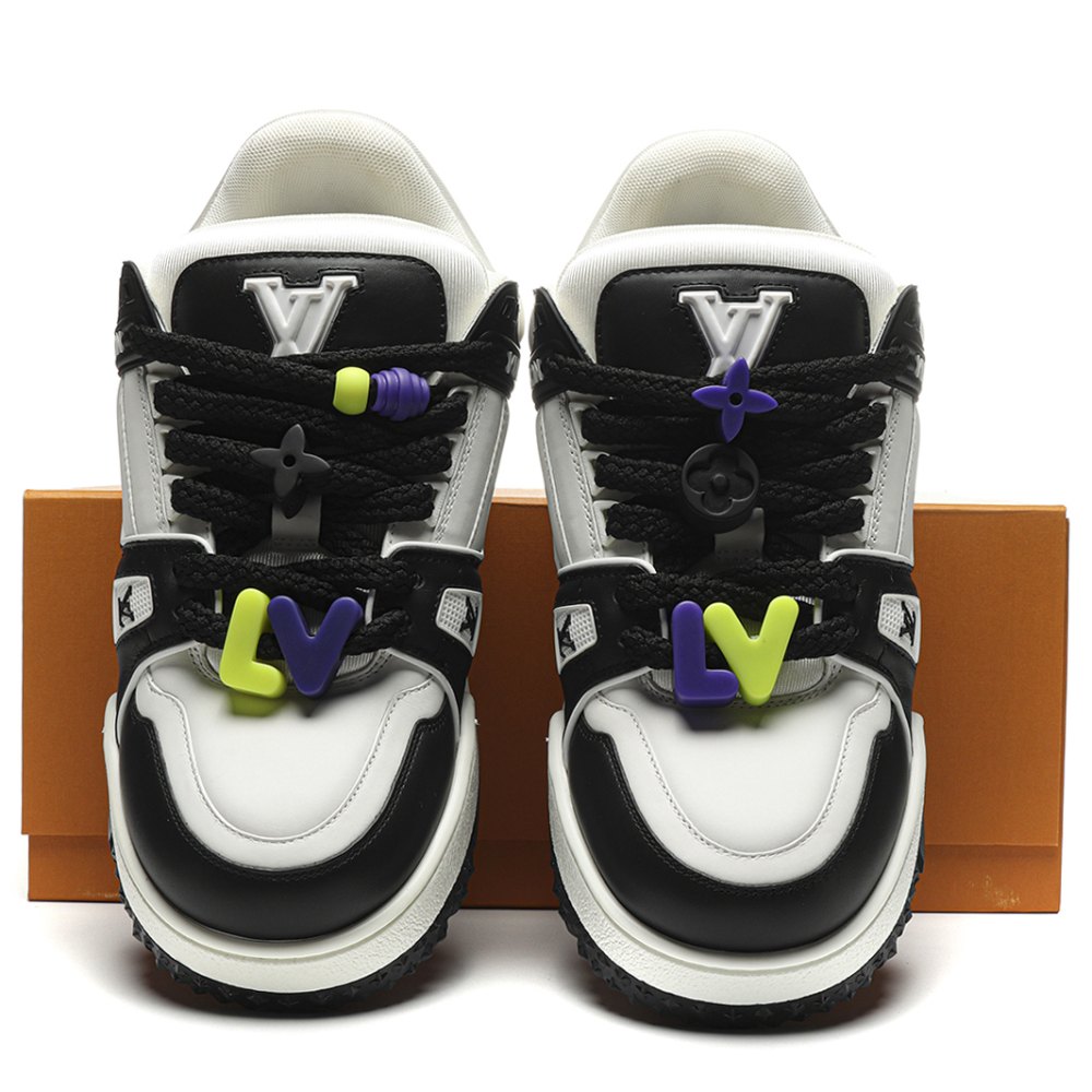 DD Lou1s Vu1tton Trainer Maxi White Black