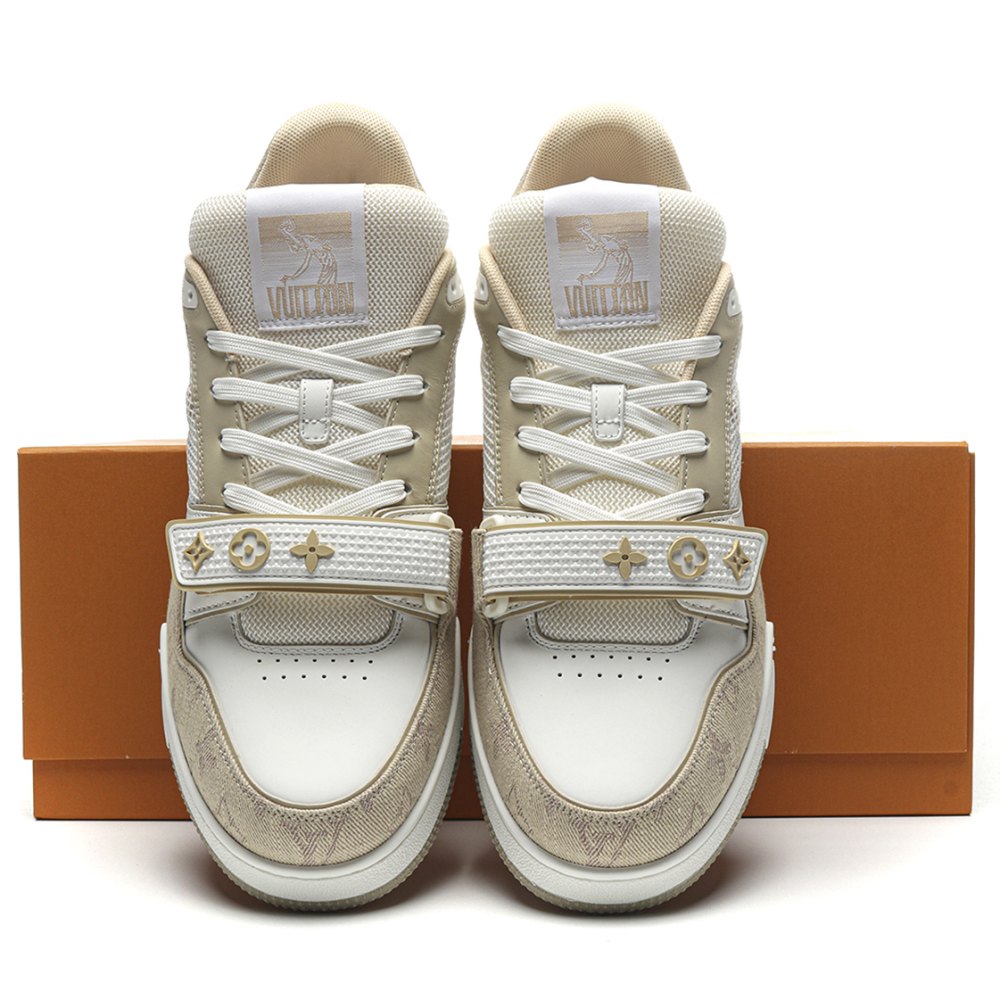 DD Lou1s Vu1tton Trainer white/apricot