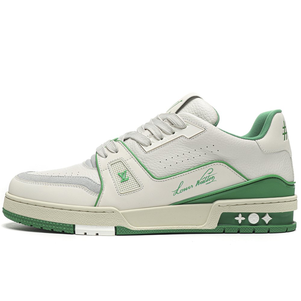 DD Lou1s Vu1tton Trainer #54 Signature White Green