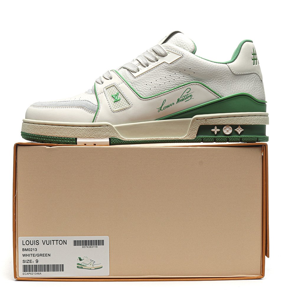 DD Lou1s Vu1tton Trainer #54 Signature White Green