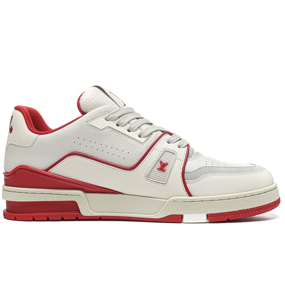 DD Lou1s Vu1tton  Trainer #54 Signature White Red
