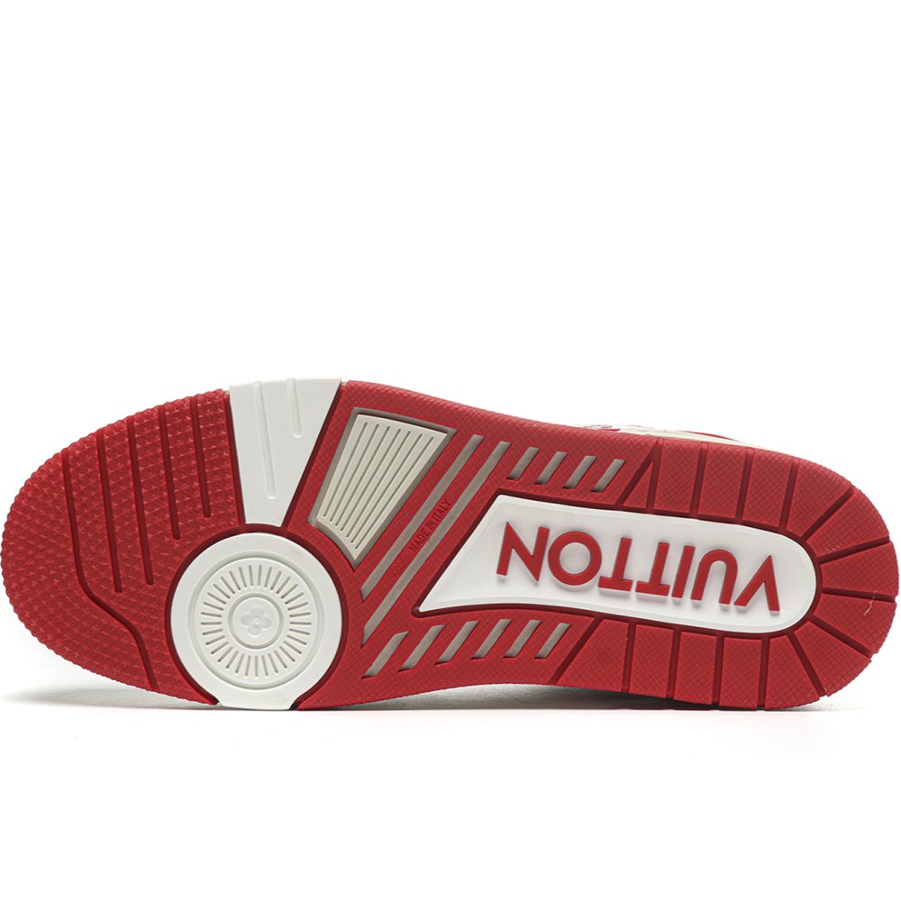 DD Lou1s Vu1tton  Trainer #54 Signature White Red