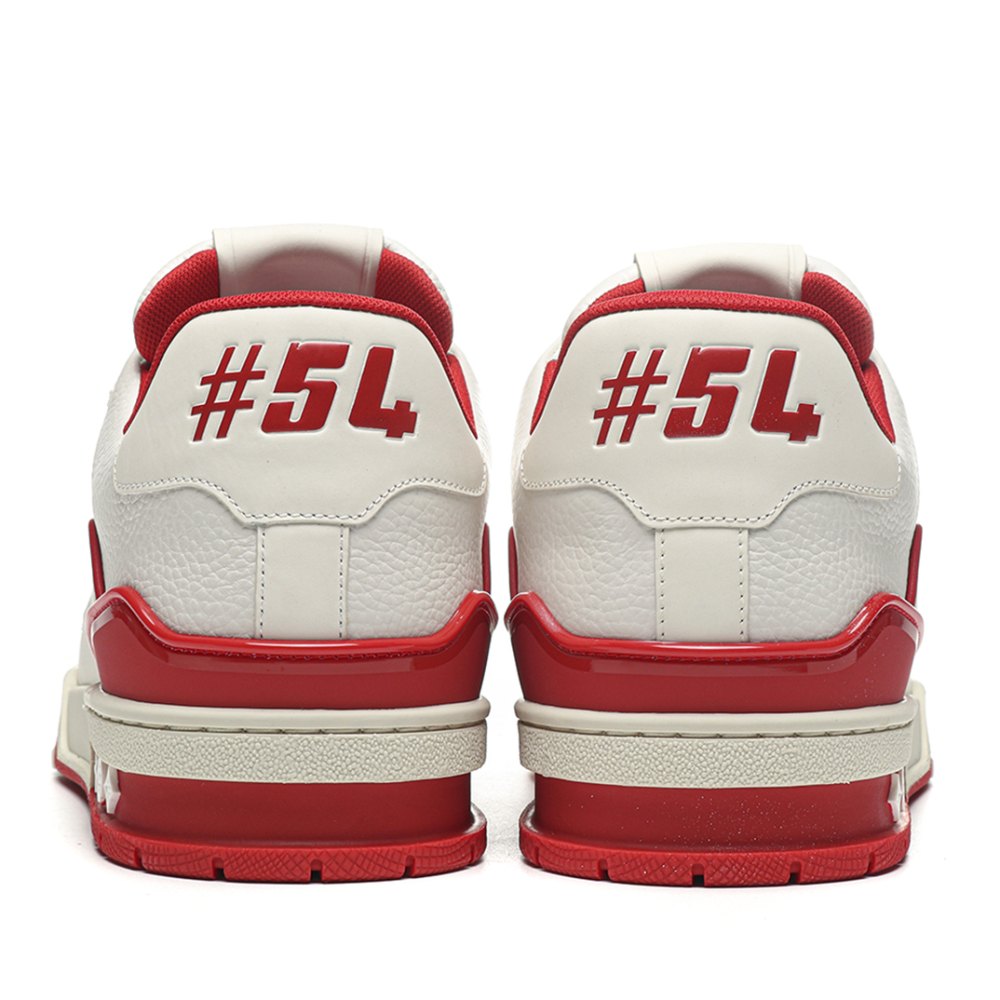 DD Lou1s Vu1tton  Trainer #54 Signature White Red