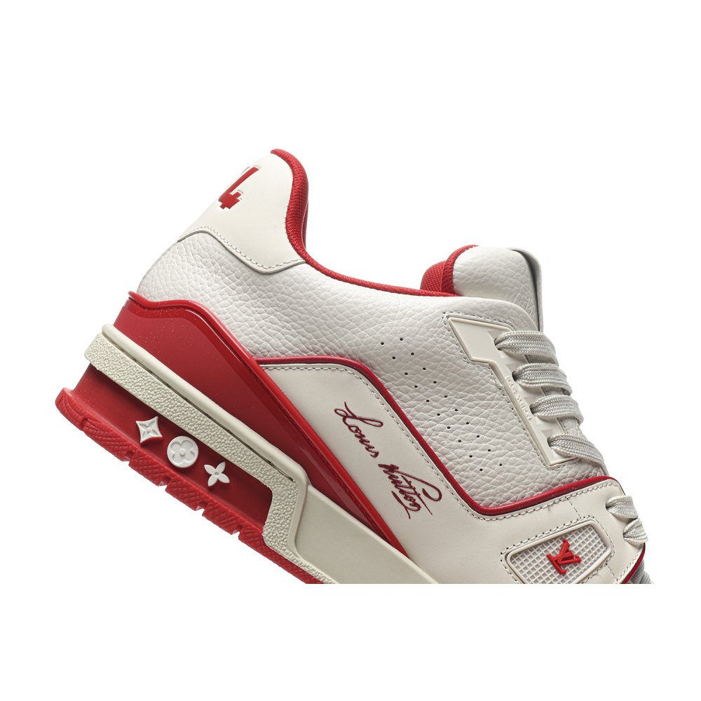 DD Lou1s Vu1tton  Trainer #54 Signature White Red