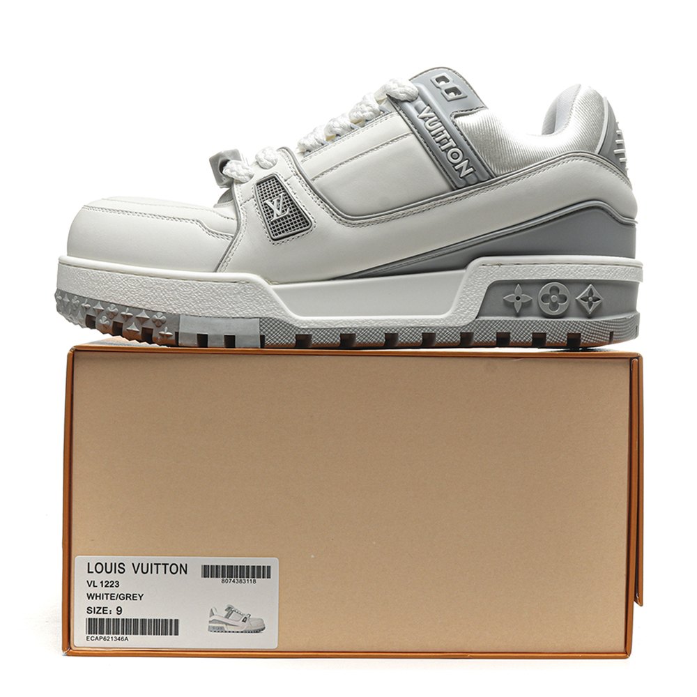 DD  Lou1s Vu1tton Trainer Maxi white/grey
