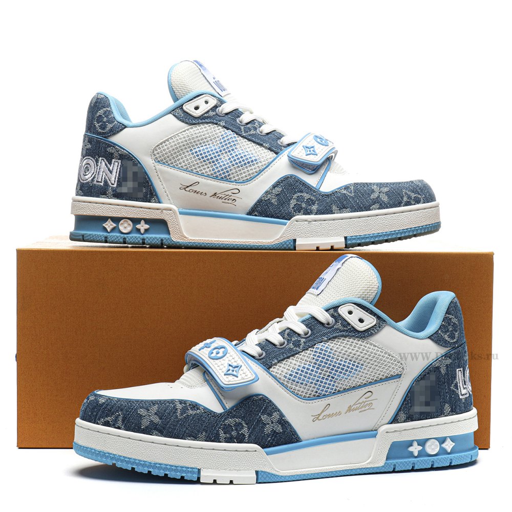 DD Lou1s Vu1tton Trainer Monogram Denim