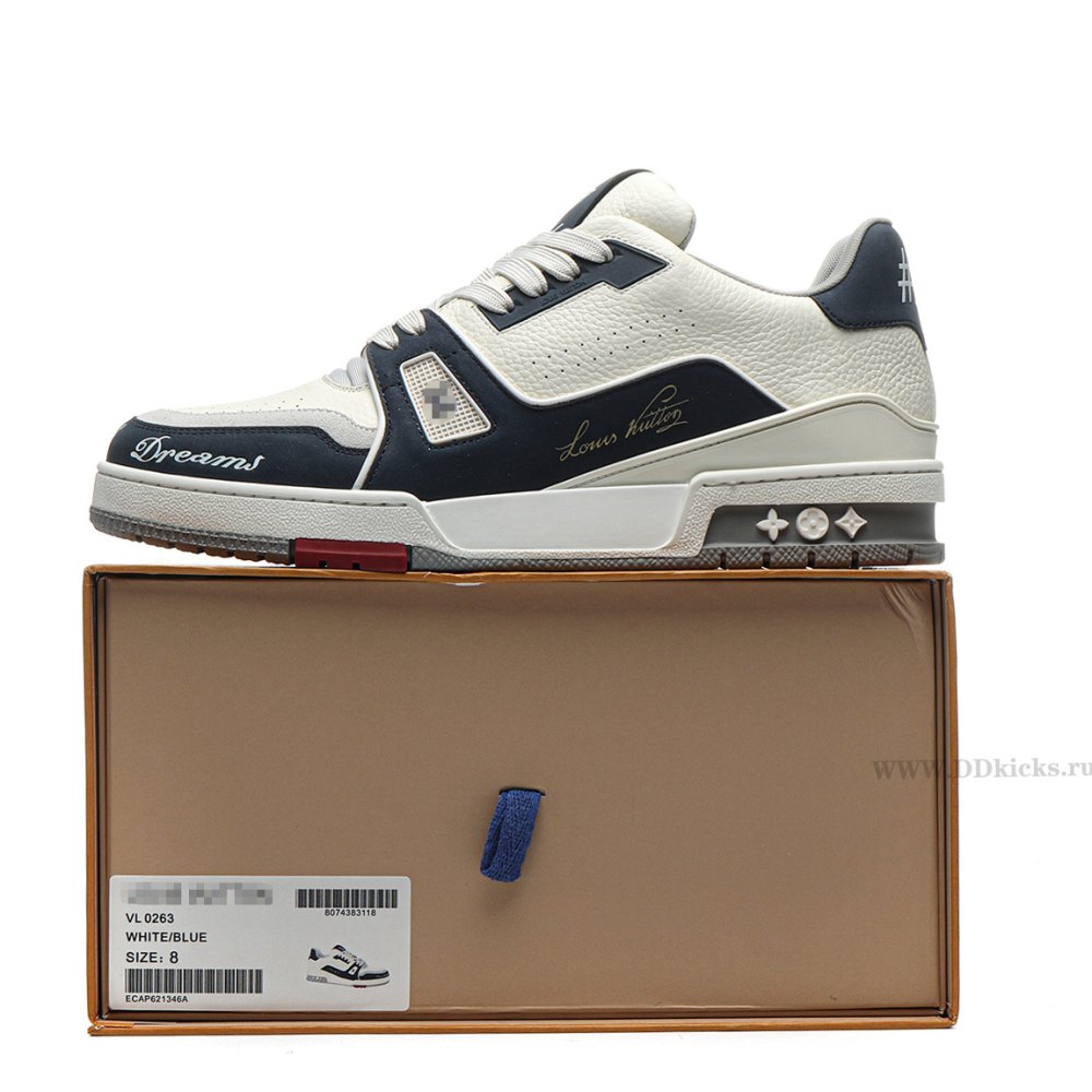 DD Lou1s Vu1tton Trainer White/Blue