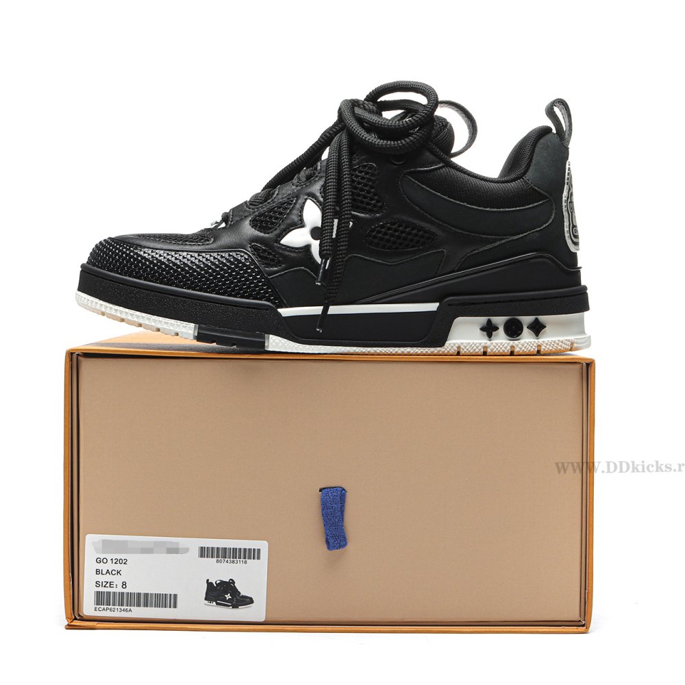 DD Lou1s Vu1tton Skate Sneaker Black White
