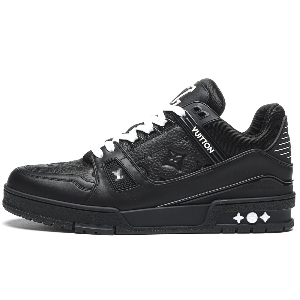 DD Lou1s Vu1tton Trainer Black Embossed Monogram