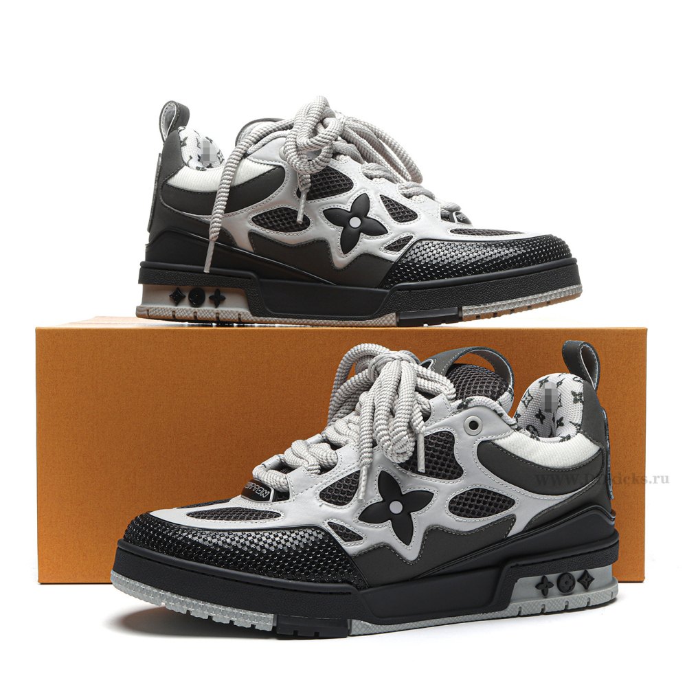 DD Lou1s Vu1tton Skate Sneaker Grey White