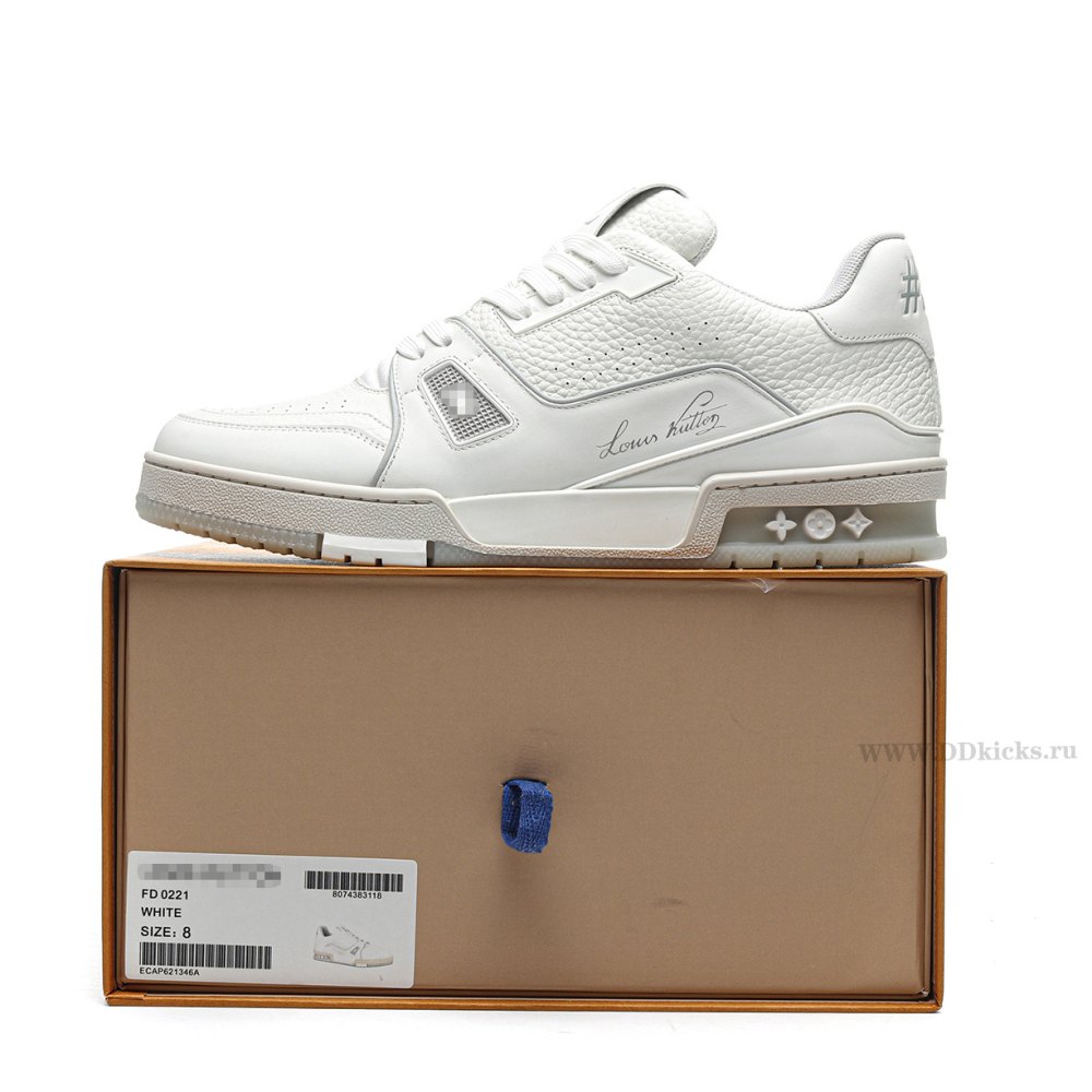 DD Lou1s Vu1tton Trainer White Signature