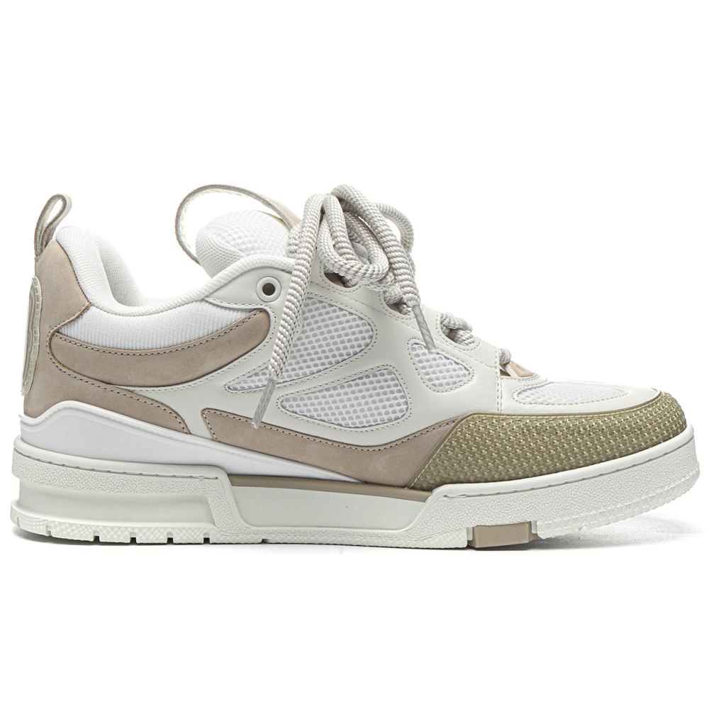 DD  Lou1s Vu1tton Skate Sneaker Beige White