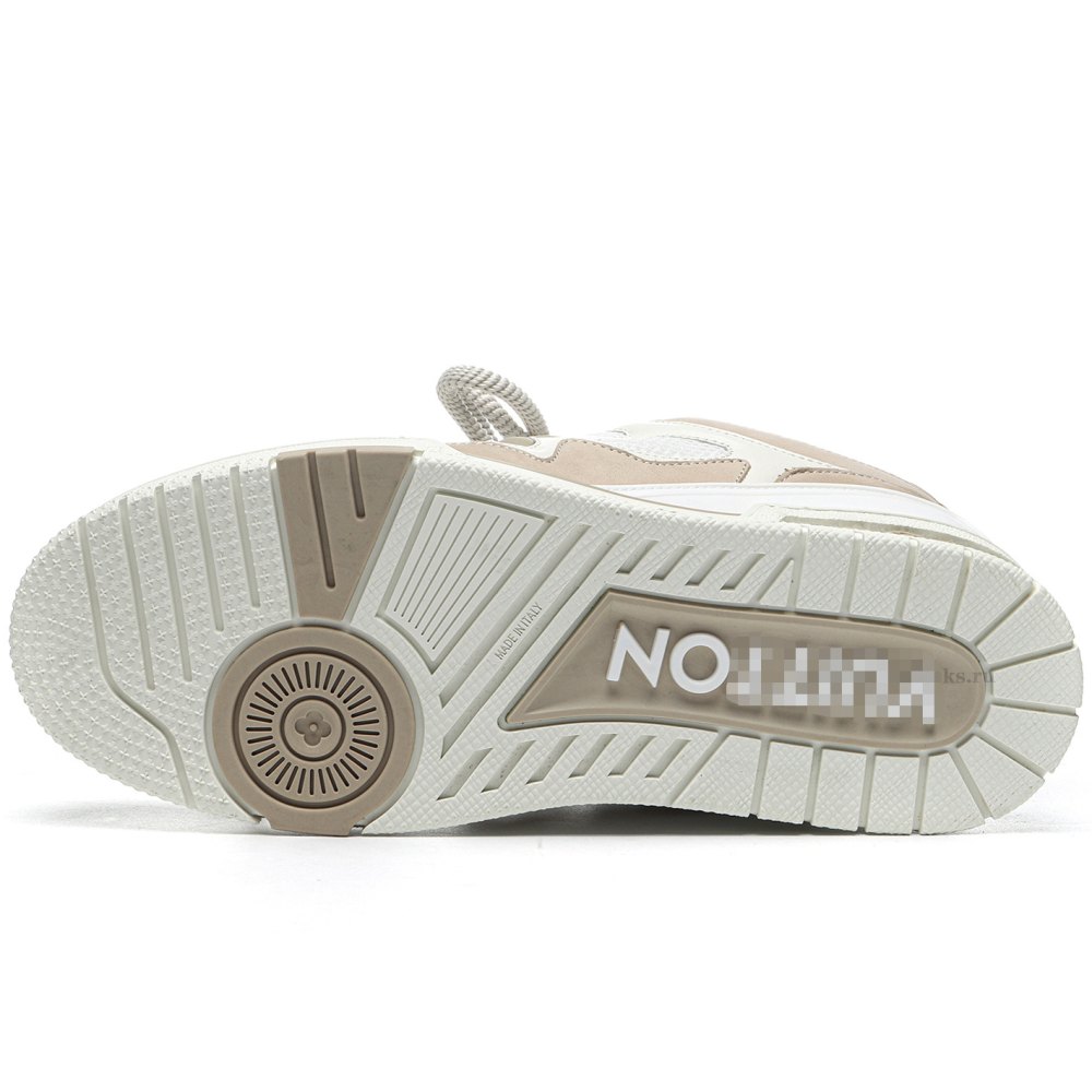 DD  Lou1s Vu1tton Skate Sneaker Beige White