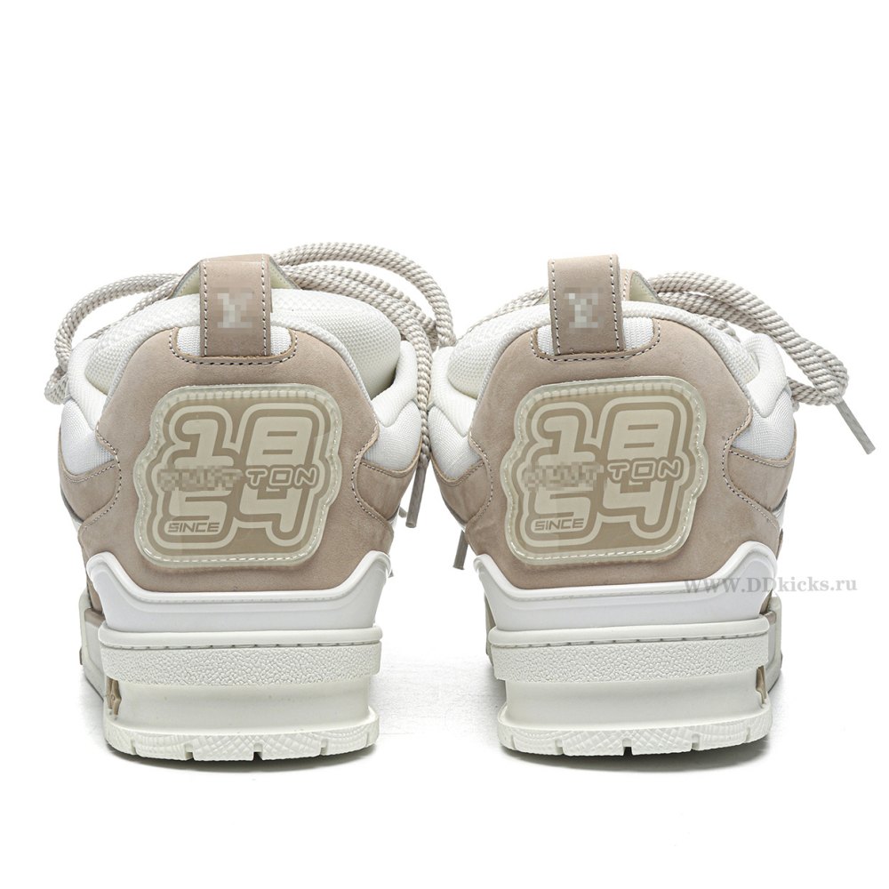 DD  Lou1s Vu1tton Skate Sneaker Beige White