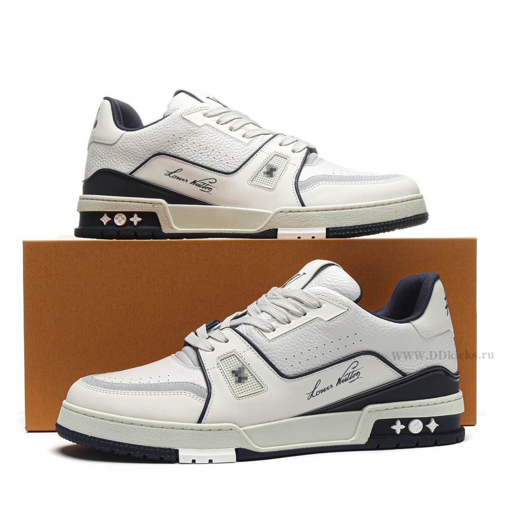 DD  Lou1s Vu1tton Trainer #54 Signature White Marine