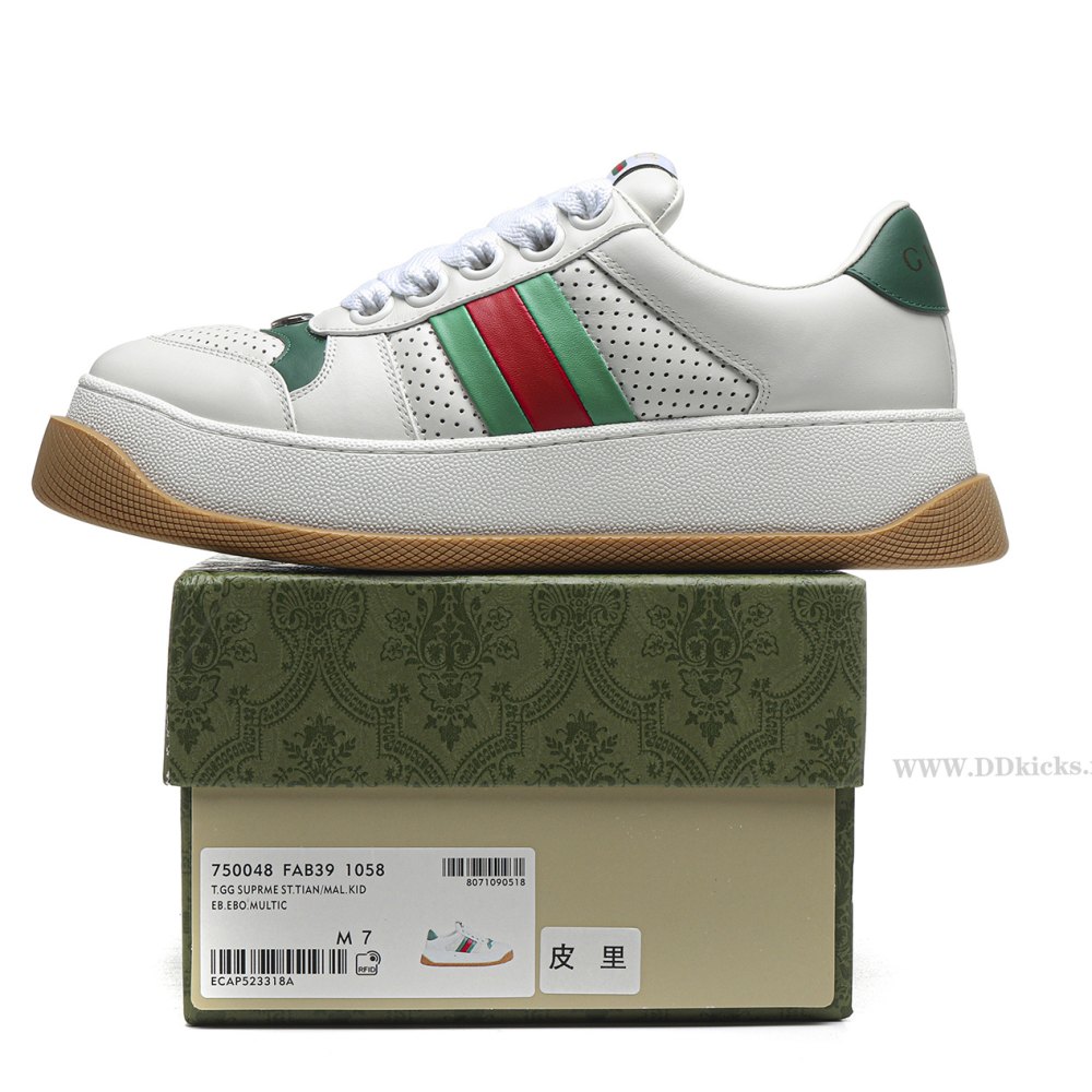 dd G*u*i1 screener green leather detail 2