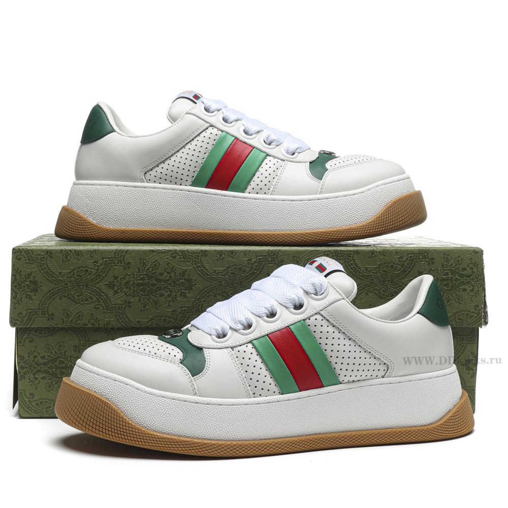 dd G*u*i1 screener green leather detail 2