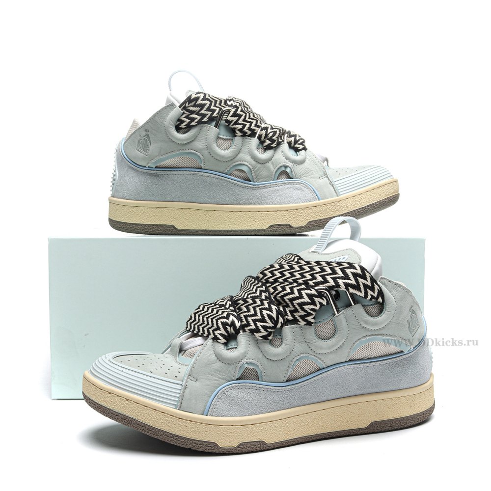 DD 1*ANVIN Leather Curb Light Blue Gum (women's)