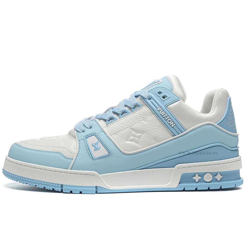 DD Lou1s Vu1tton Trainer Low White Sky Blue