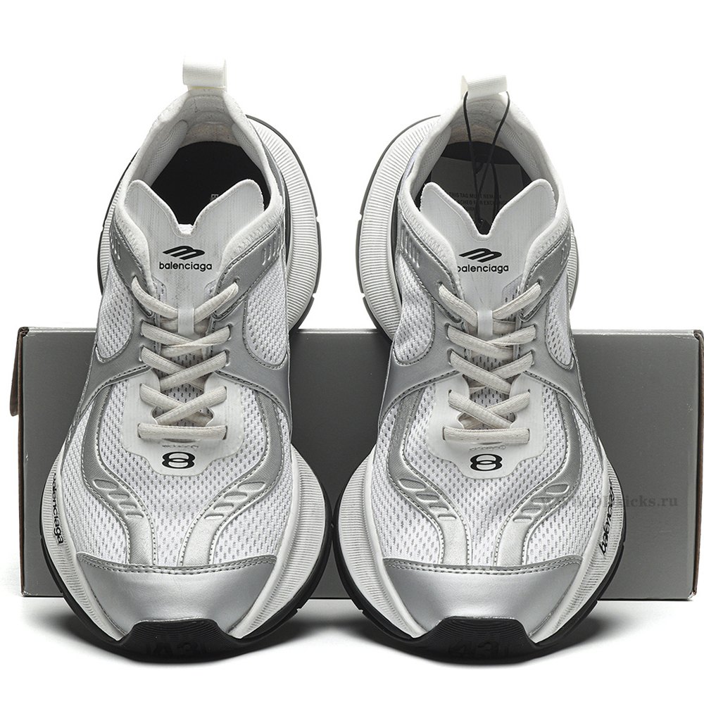 DD Bal*nc1aga Circuit Sneaker White/Silver