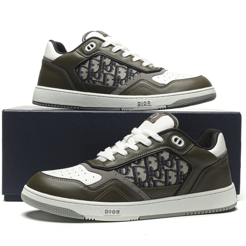 dd d10r D*or b27 low olive cream beige black D*or oblique jacquard