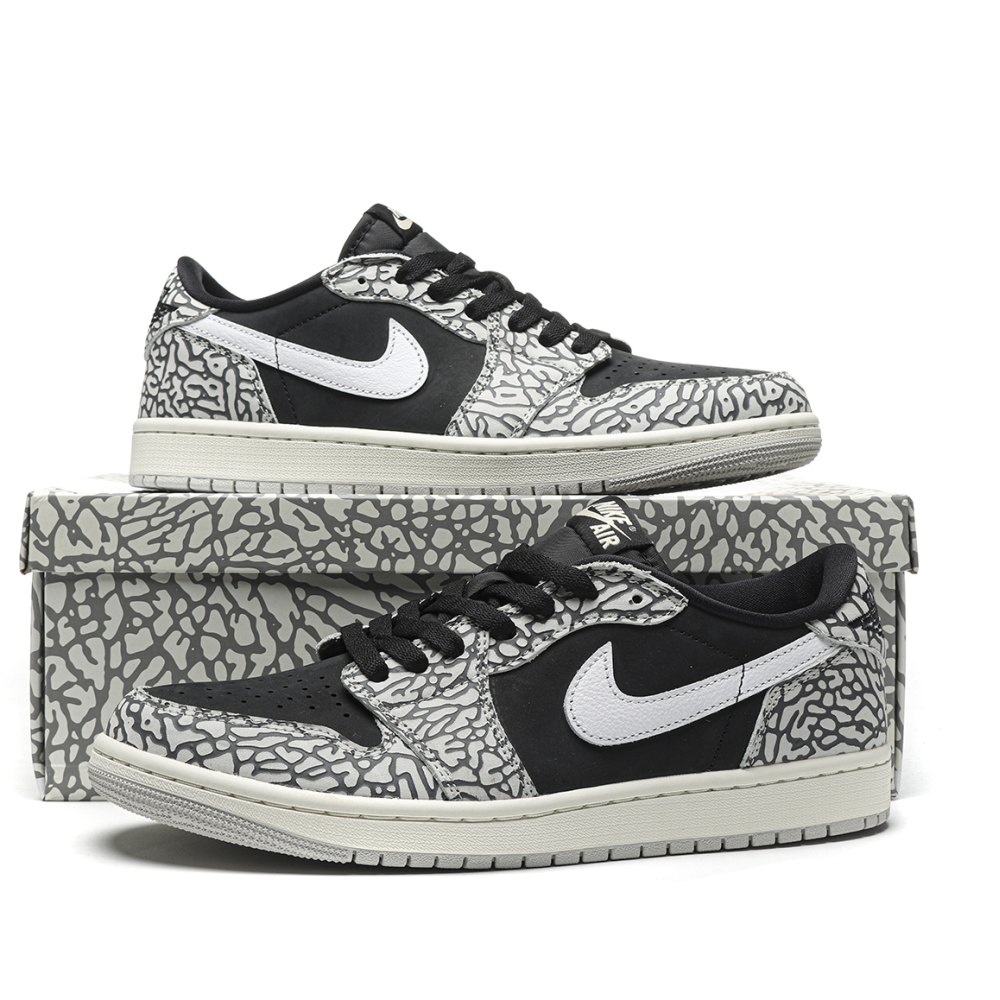 DD  Jordan 1 Retro Low OG Black Cement-CZ0790 001