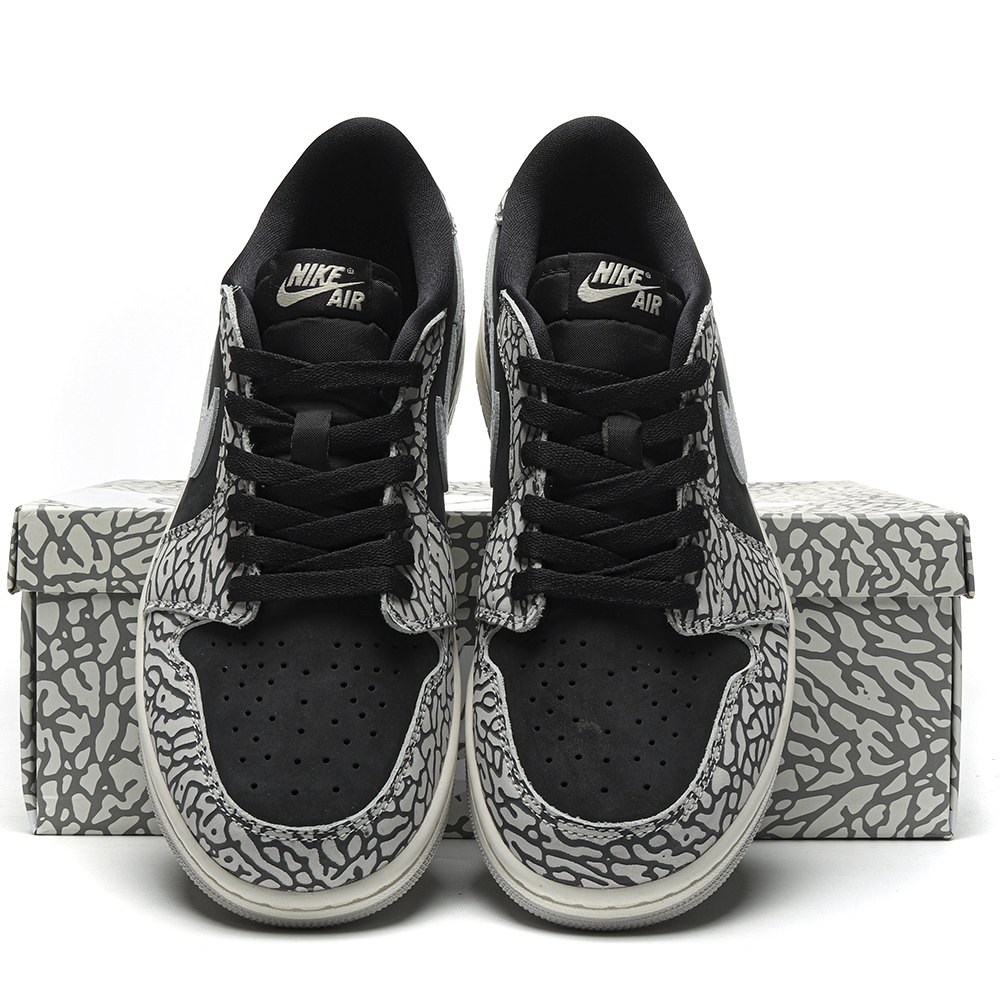 DD  Jordan 1 Retro Low OG Black Cement-CZ0790 001