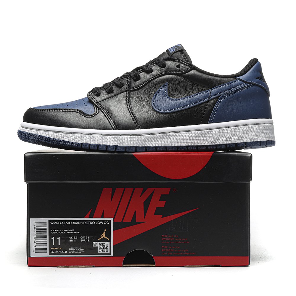 DD  Jordan 1 Retro Low OG Mystic Navy-CZ0775 041