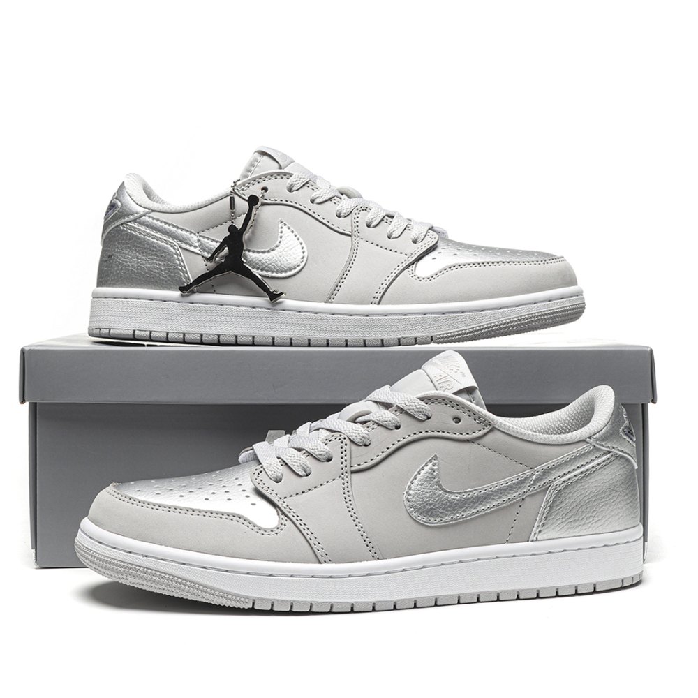 DD  Jordan 1 Low OG Metallic Silver-CZ0790 002