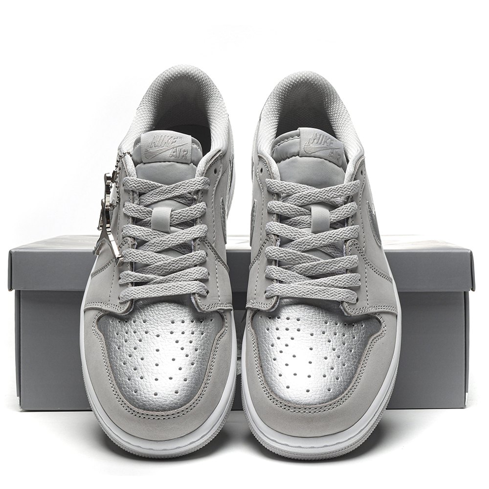 DD  Jordan 1 Low OG Metallic Silver-CZ0790 002