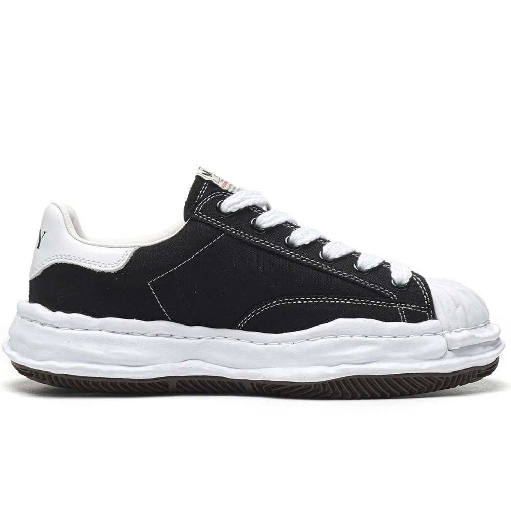 dd Ma*s*n mihara yasuhiro blakey og sole canvas low black-a08fw735