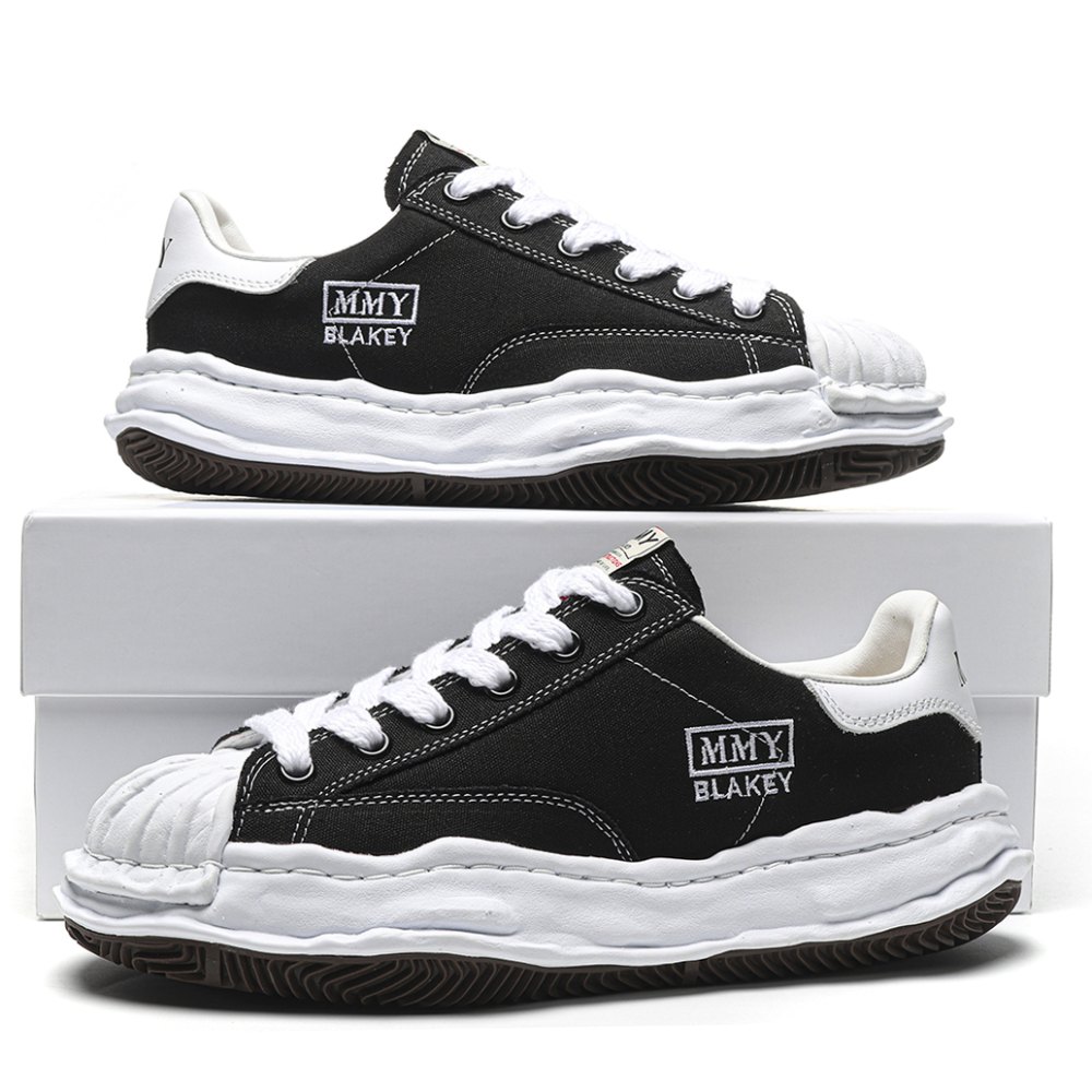 dd Ma*s*n mihara yasuhiro blakey og sole canvas low black-a08fw735