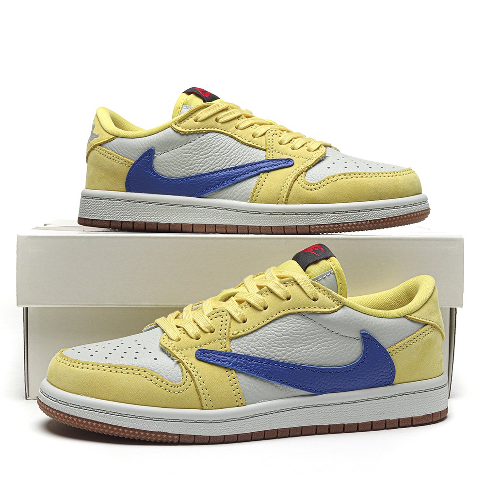 DD Jordan 1 Retro Low OG SP Travis Scott Canary (PS)-DZ5909 700