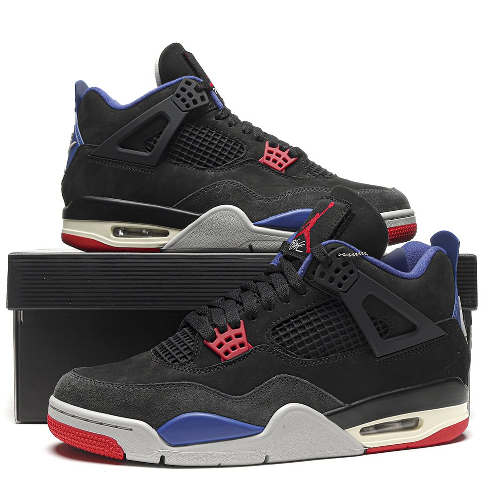 DD Jordan 4 Retro Rare Air "Laser"Black Red Blue