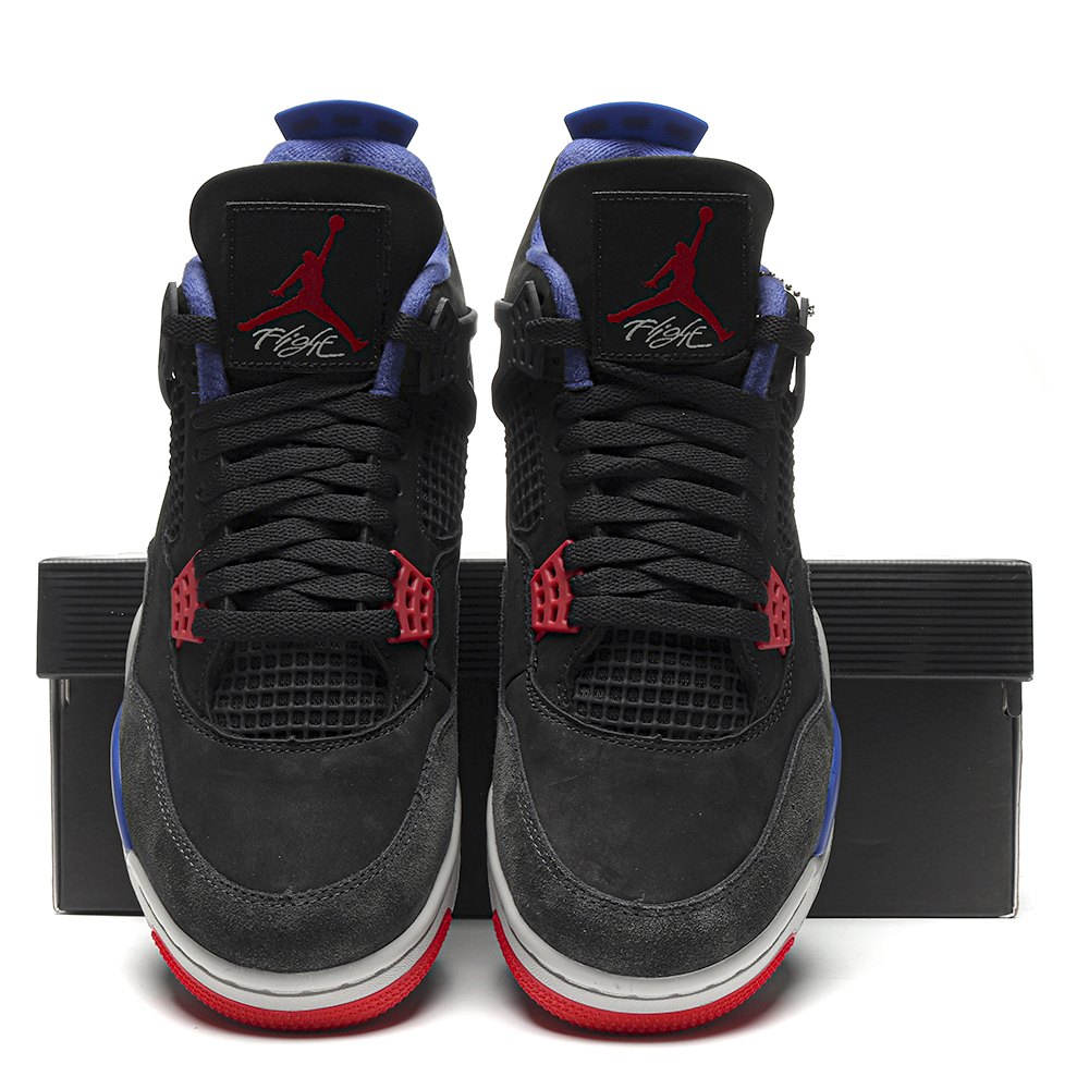 DD Jordan 4 Retro Rare Air "Laser"Black Red Blue