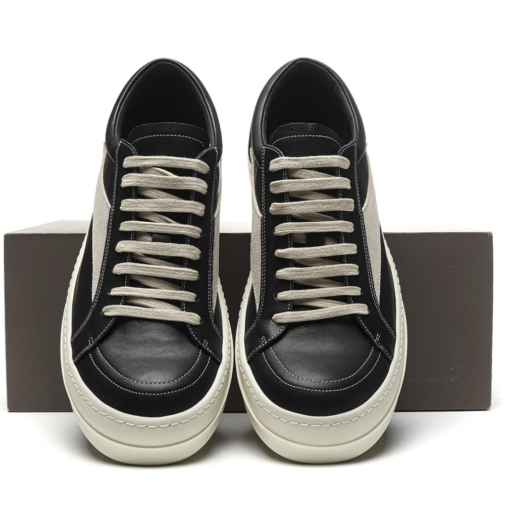 DD Rick 0wens Lidor Vintage Sneaks Black Milk-RU01D3897 LVSLPO