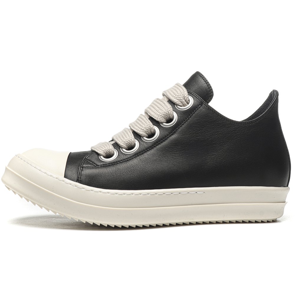 DD Rick 0wens Lido High Sneaks Black Milk  Canvas Boots -RR01C4892 LPOW2