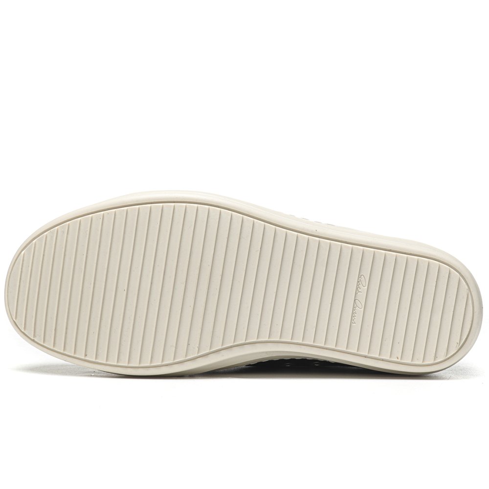 DD Rick 0wens Lido High Sneaks Black Milk  Canvas Boots -RR01C4892 LPOW2