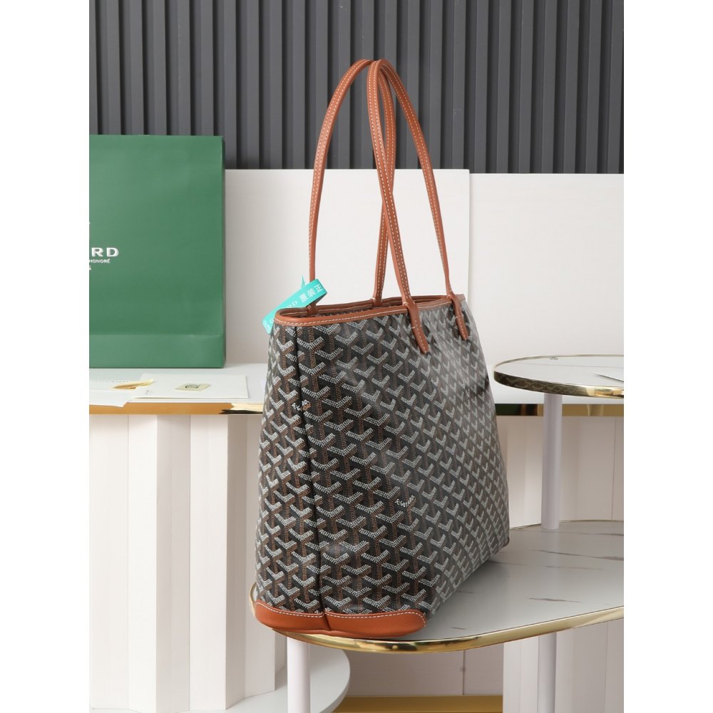 dd g0yard saint L**is pm bag black & tan 28*20*20cm