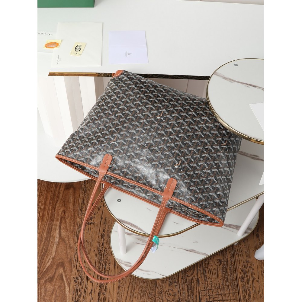 dd g0yard saint L**is pm bag black & tan 28*20*20cm