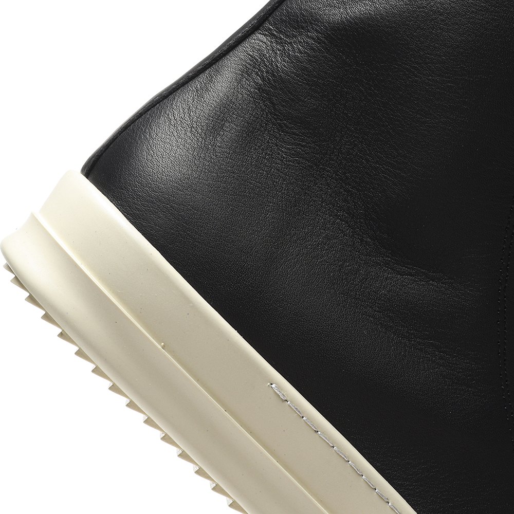 DD Rick 0wens Lido High Sneaks Black Milk  Canvas Boots -RR01C4892 LPOW2