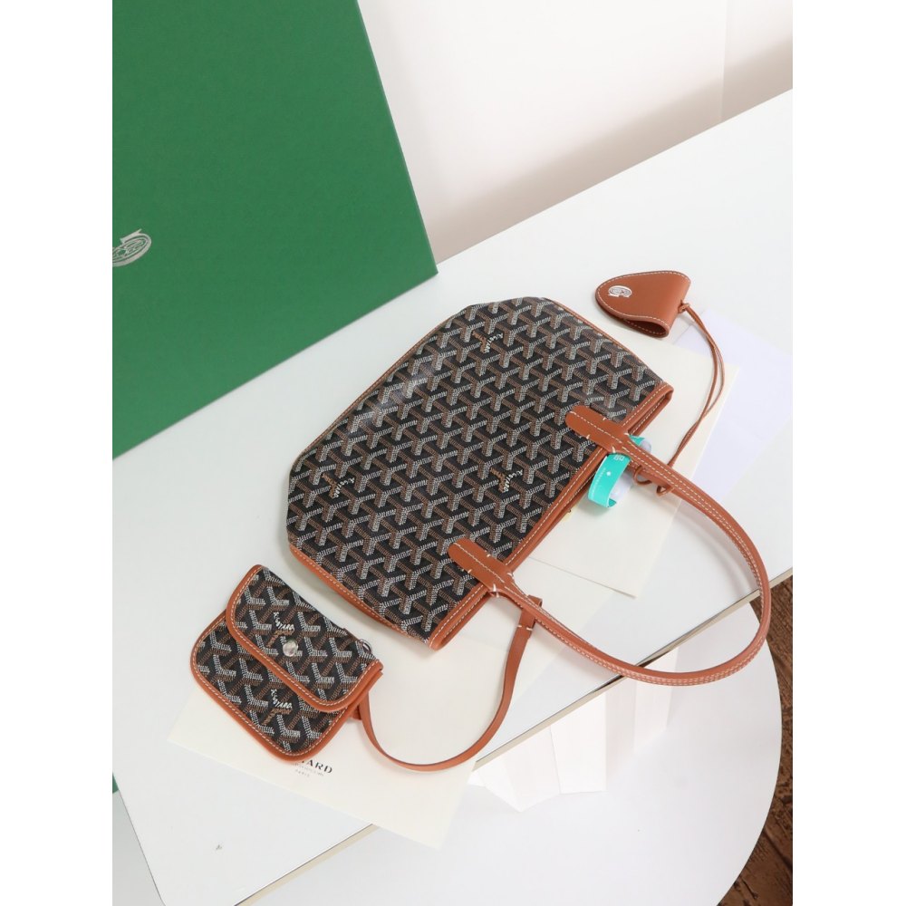 DD G0yard Anjou Mini Bag Black&Tan 20cm*20cm*10cm