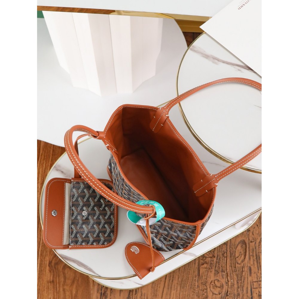 DD G0yard Anjou Mini Bag Black&Tan 20cm*20cm*10cm