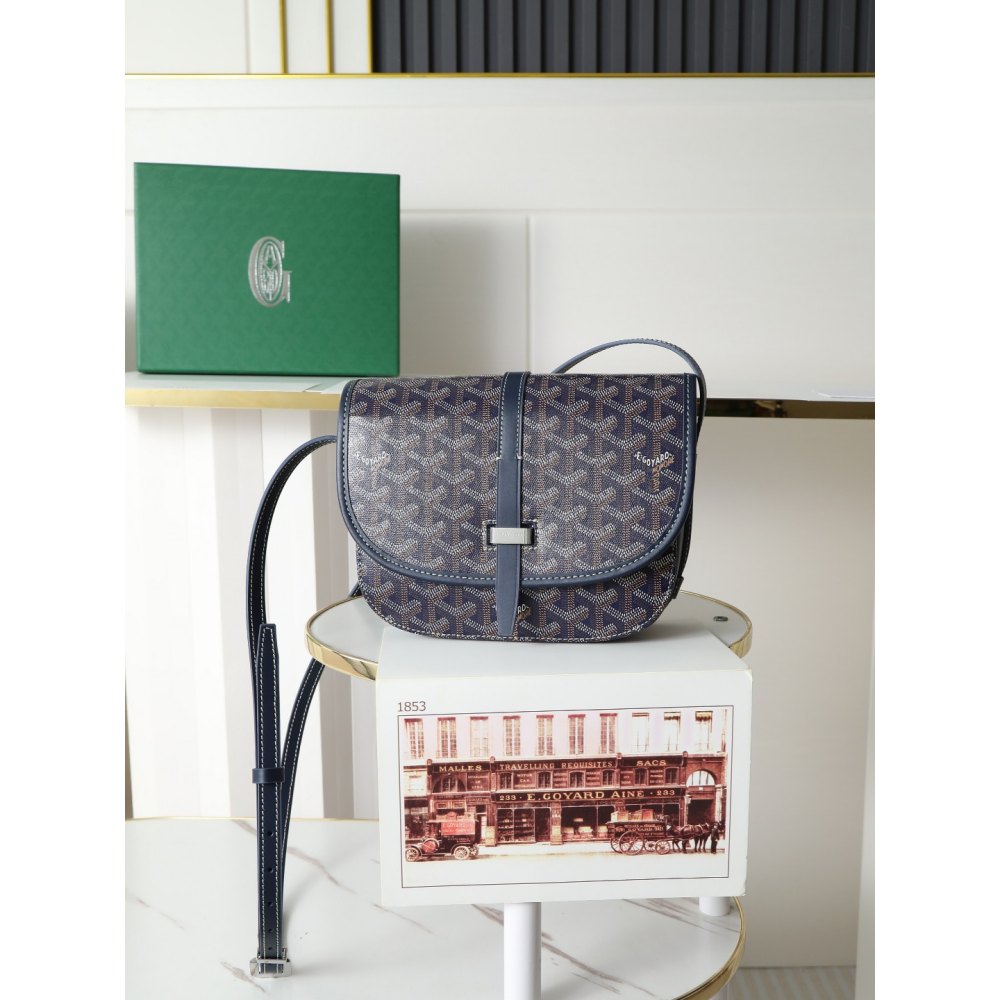 DD G0yard Belvedere MM Bag Navy Blue 28*20*10cm