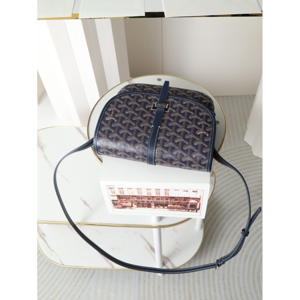 DD G0yard Belvedere MM Bag Navy Blue 28*20*10cm